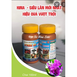 Phân bón lá hỗn hợp Siêu Lân KINA 01 NPK 10-55-10 100gram giúp Kích rễ - Đẻ nhánh - Tạo nhiều hoa - Tăng đậu trái