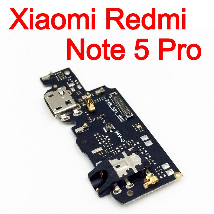 Cụm mạch sạc XIAOMI Redmi Note 5 Pro kèm micro jack tai nghe charger port usb bo main mainboard cổng chân sạc thay thế