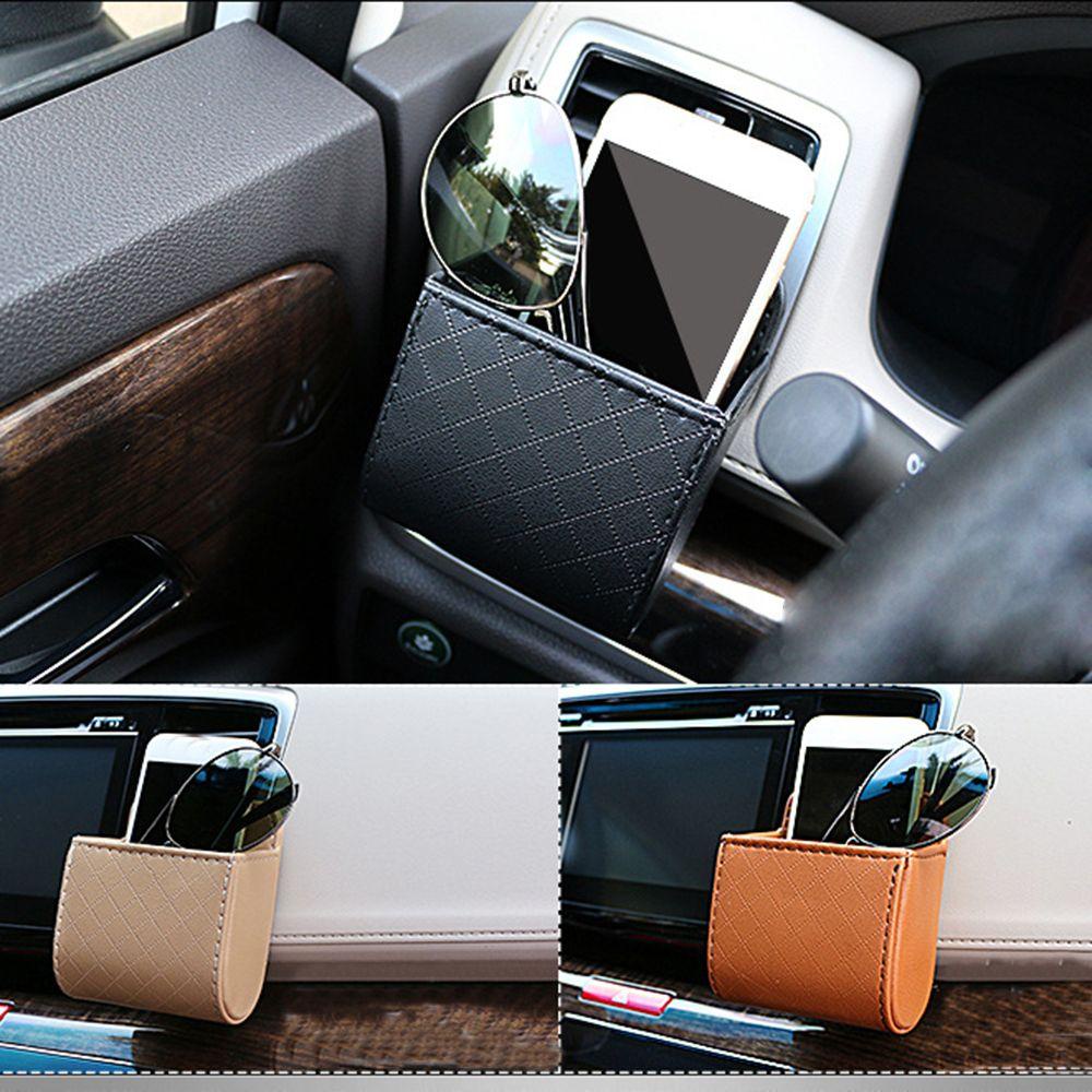 MYRONGVN Túi Da PU Đựng Vật Dụng Tiện Lợi Trên Xe Ô Tô Ốp