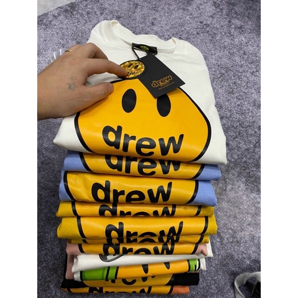 Áo thun DREW House Justin Bieber tee 1:1 bản cao cấp, Áo DREW mặt cười