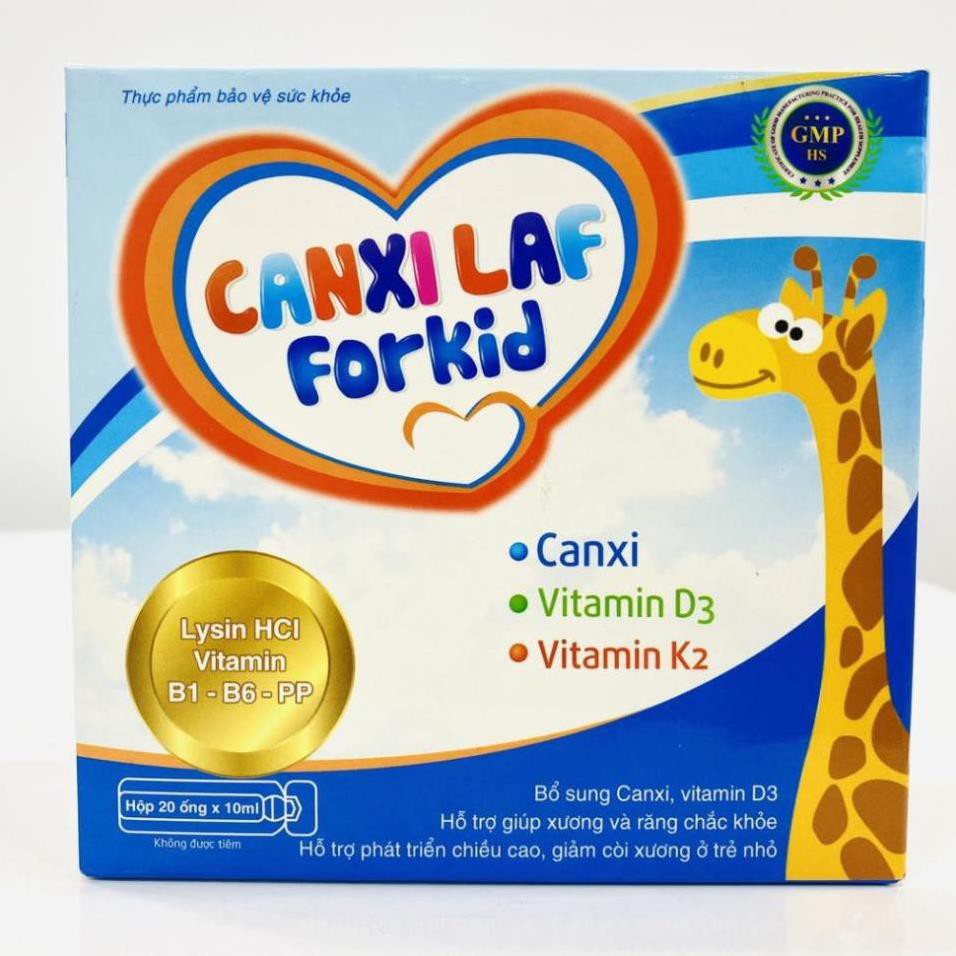 Bổ sung Canxi Phát triển chiều cao cho trẻ ❤️CHÍNH HÃNG👍 Giảm còi xương - Canxi Laf For Kid (20 ống) | BigBuy360 - bigbuy360.vn