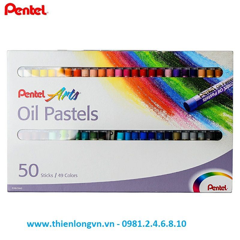 Sáp màu dầu Nhật Bản Pentel Oil Pastel PHN Bộ 12/16/25/36/50 màu