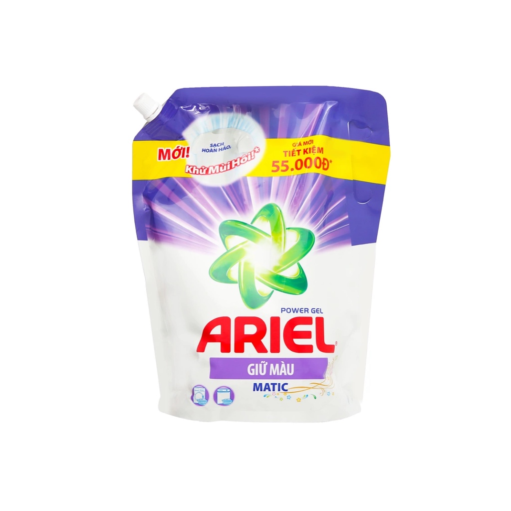 Nước Giặt Ariel Matic Giữ Màu Túi 2 Lít/ 2.1Kg