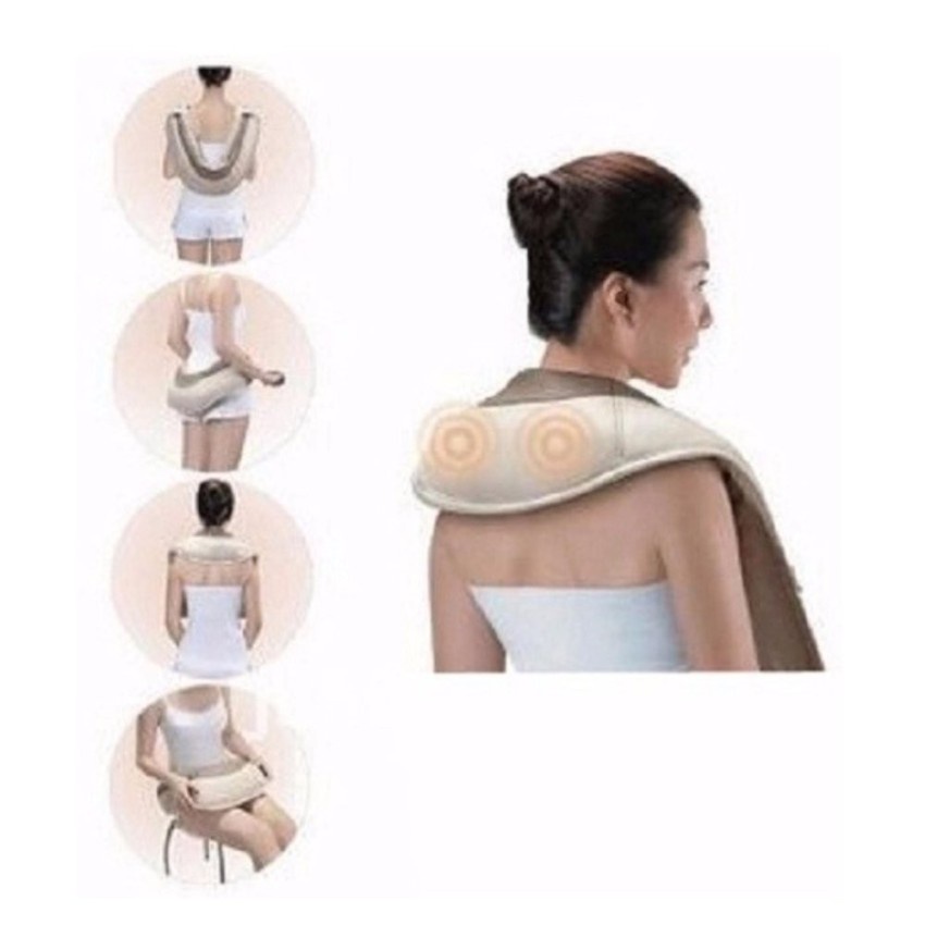 [HCM]ĐAI MASSAGE ĐẤM LƯNG VAI CỔ GÁY TOÀN THÂN NECK W-808  GIẢM ĐAU NHỨC MỎI.THOẢI MÁI KHI SỬ DỤNG