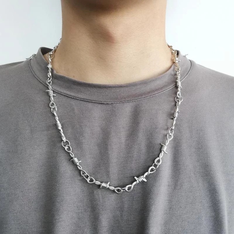 Vòng Cổ Choker Dây Gai Nhỏ Phong Cách Punk Hiphop Gothic Punk Làm Quà Tặng Lễ Tình Nhân Cho Nam Và Nữ