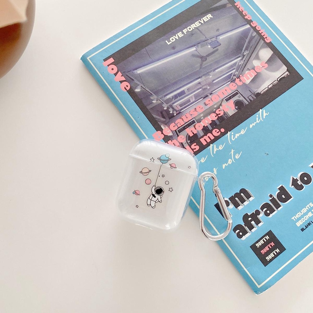 New astronaut capa For AirPods 2/1 Pro Case ins Cute Pendant keyring headphone cases For Air pods 3 Pro silicone Earphone Cover