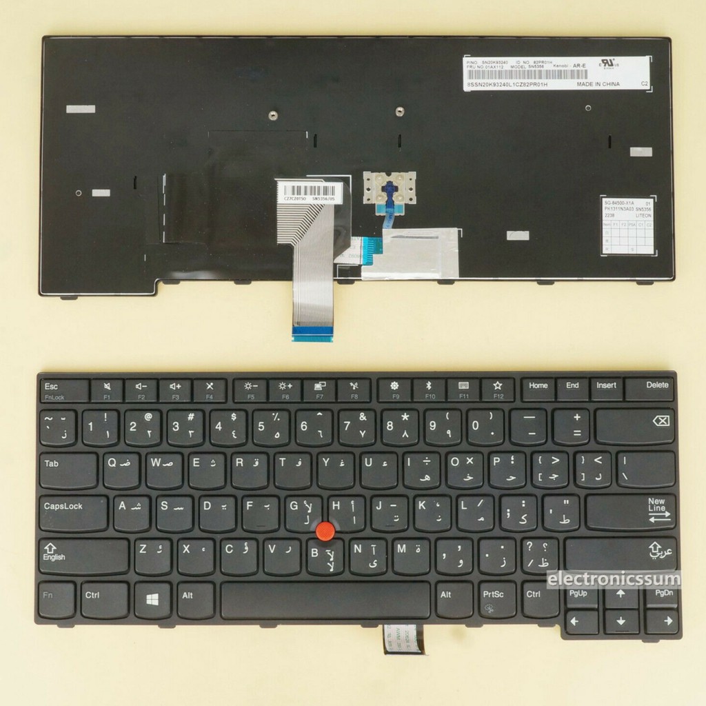 (KEYBOARD) BÀN PHÍM LAPTOP LENOVO E470 dùng cho ThinkPad Edge E470 E470C E475