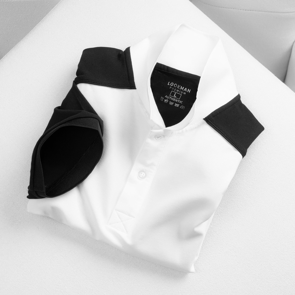 Áo Polo Nam Áo Thun Có Cổ Vải Cá Sấu Cotton Xuất Khẩu Phối Sọc Chuẩn Form Cực Đẹp Lookman M03 Liber | BigBuy360 - bigbuy360.vn