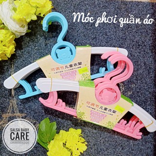 Set 5 móc nhựa phơi quần áo cho bé
