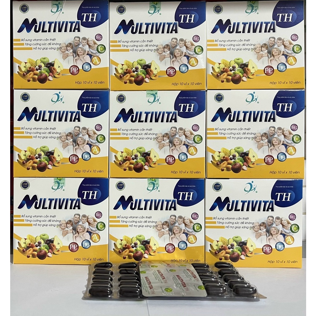 MULTIVITA TH. BỔ SUNG VITAMIN CẦN THIẾT, TĂNG CƯỜNG SỨC ĐỀ KHÁNG, HỖ TRỢ GIÚP SÁNG MẮT