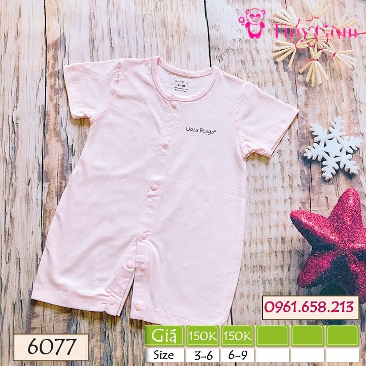 [UR 6077] Bộ Body cộc vân cộng Uala Rogo cho bé