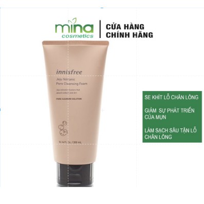 Sữa Rửa Mặt Tro Núi Lửa Innisfree Jeju Volcanic Innisfree Sạch Bã Nhờn Ngăn Ngừa Mụn