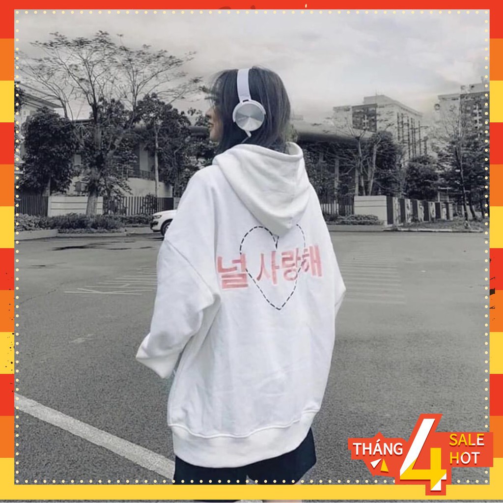 ÁO KHOÁC NỈ IN CHỮ HÀN - ÁO HOODIE Nỉ Bông Mềm