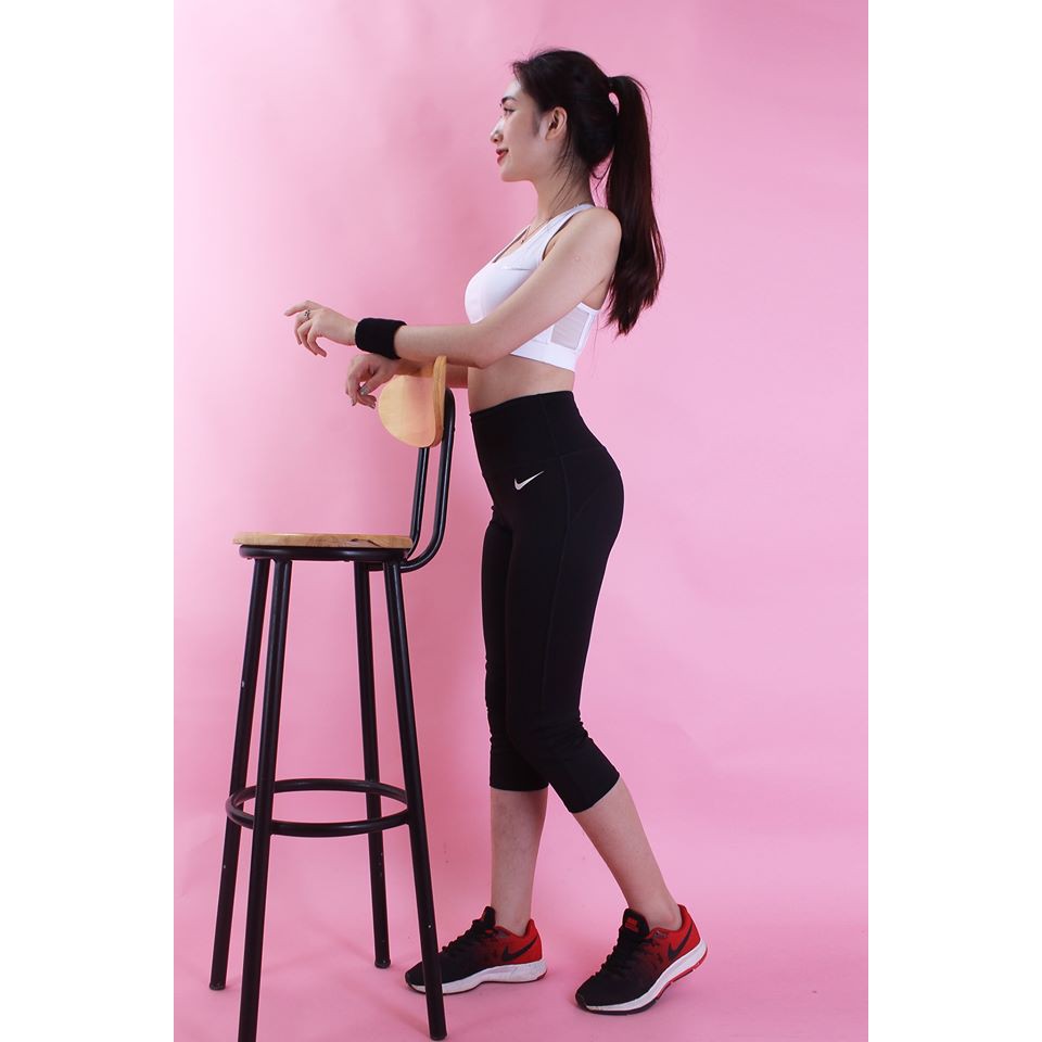 Tổng hợp các mẫu quần lửng lưng cao tập gym nữ thời trang đẹp đang sale giảm giá