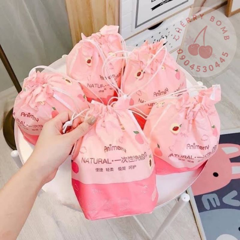 Khăn Giấy Khô Lau Mặt ANNIMERY 100% Cotton Tự Nhiên An Toàn Tiện Lợi Dùng 1 Lần