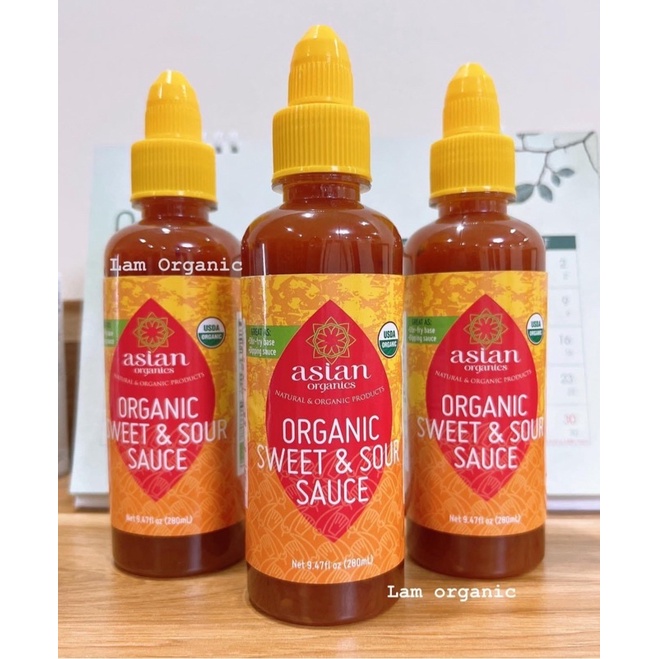 Tương ớt chua ngọt không cay hữu cơ Asian Organic