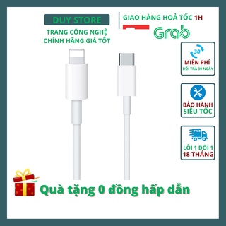 Dây cáp sạc Type-C to Lightning sạc nhanh PD 18W 3A cho các dòng iphone 8 Xs Xr 11 12 Pro Max, IPad