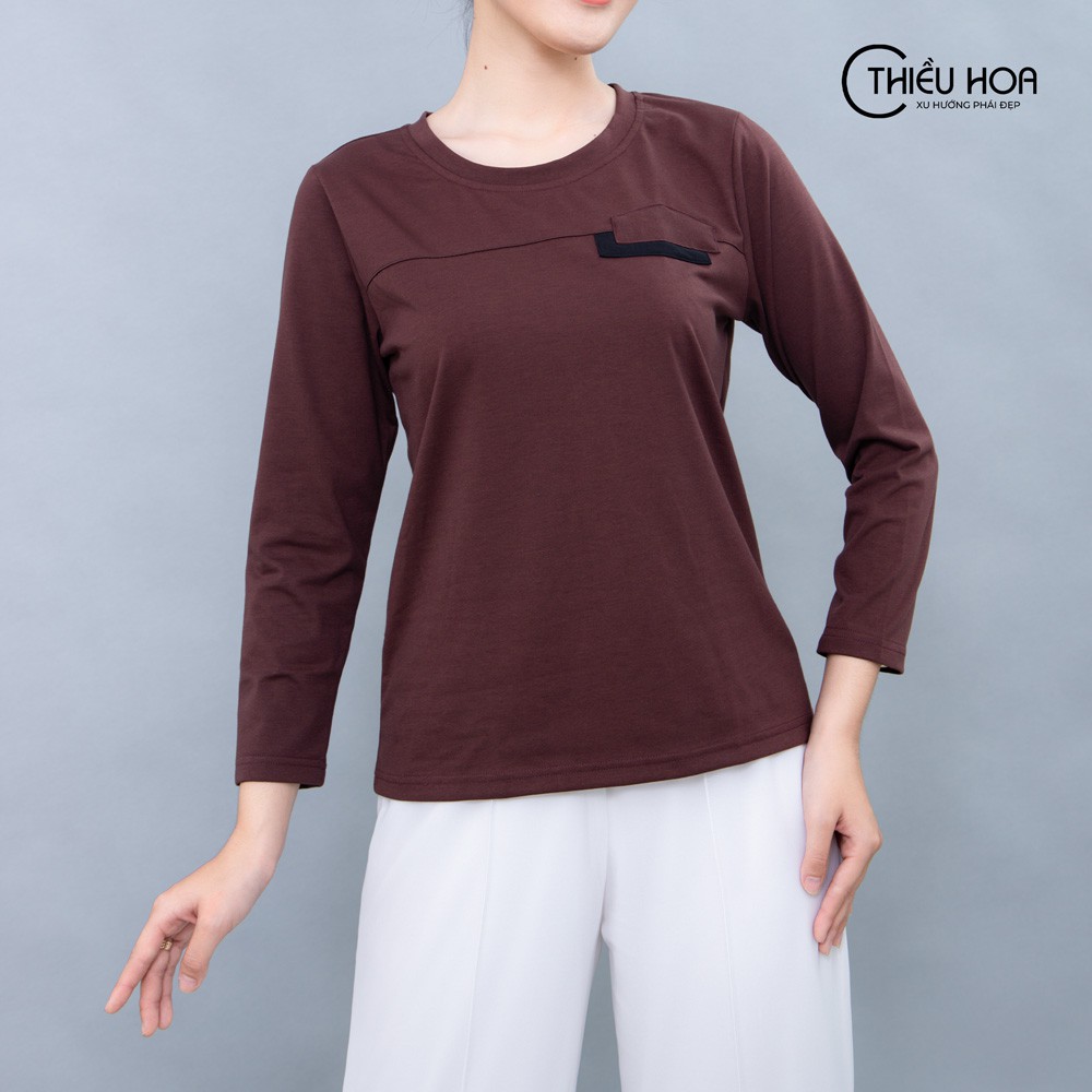 Áo Thun Tay Dài Nữ Thiều Hoa P124
