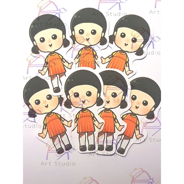 [Linh] Hình dán Búp Bê Squid Game