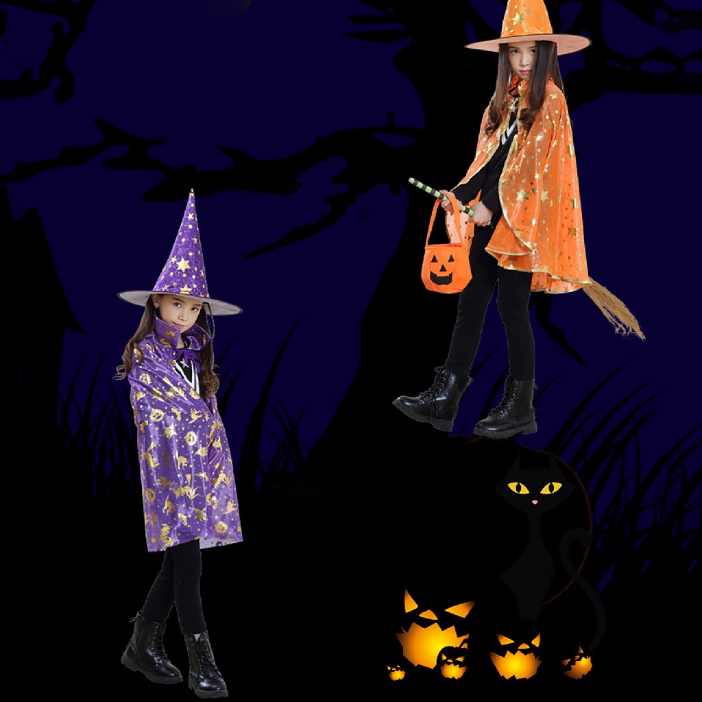 yun RuiYELE - Mantello da strega cappello e cappello kinh dị hóa trang halloween kinh dị | BigBuy360 - bigbuy360.vn