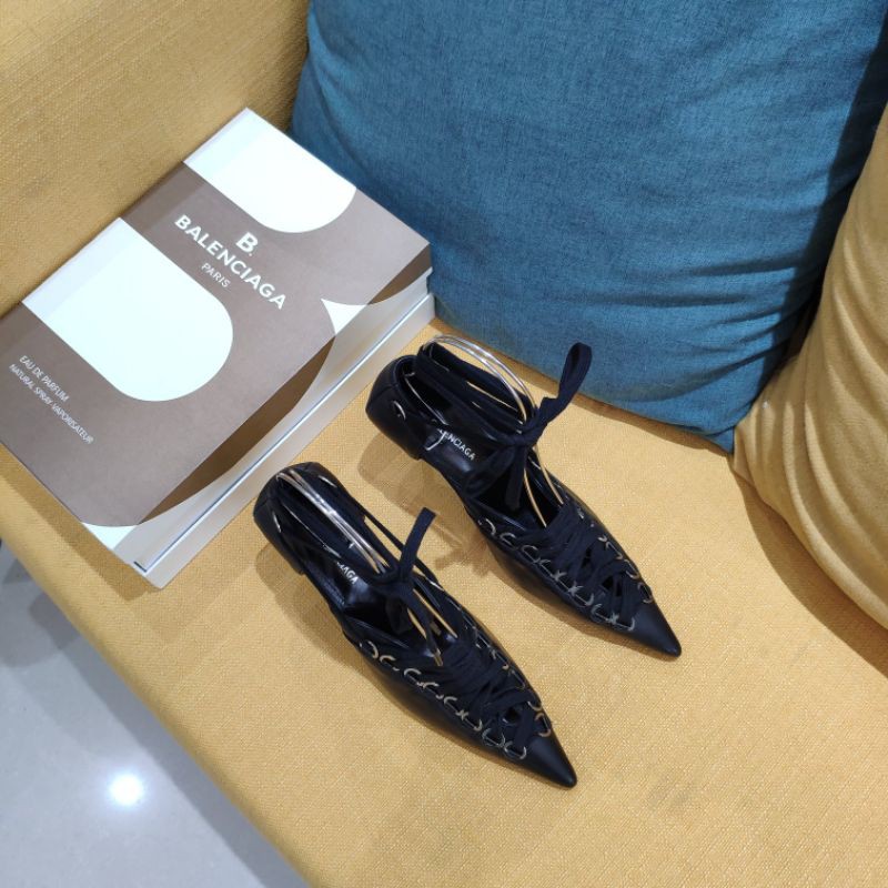 Giày cao gót nữ da thật mũi nhọn gót 8,5cm hàng xuân Balenciaga