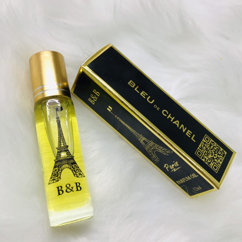 [Lưu hương 16 tiếng] Tinh dầu nước hoa nam nữ mini Pháp B&amp;B dạng lăn 12ml (không cồn)
