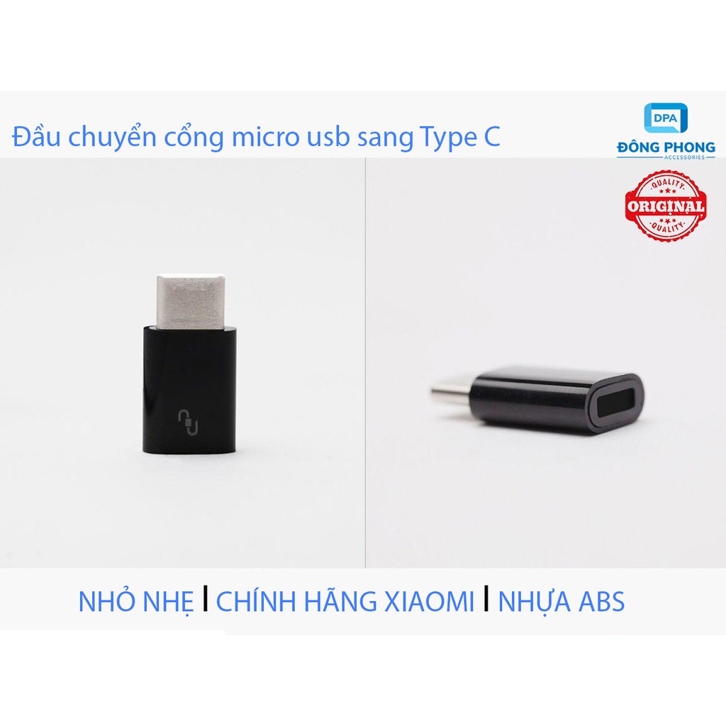 Đầu chuyển micro USB sang USB Type C Chính Hãng Xiaomi