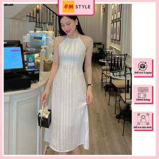 Váy (đầm) cổ yếm dáng dài siêu tôn dáng| váy maxi dành cho nữ siêu xinh| Fmstyle DN 205170018