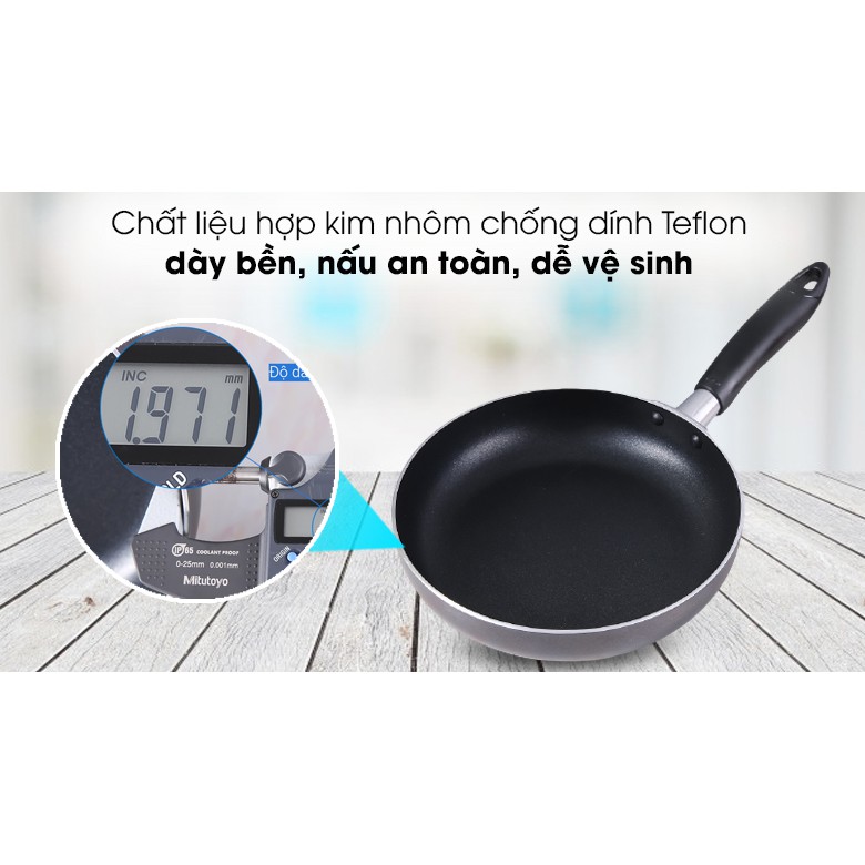 Chảo nhôm chống dính 20cm Delites CNC20 GOG409