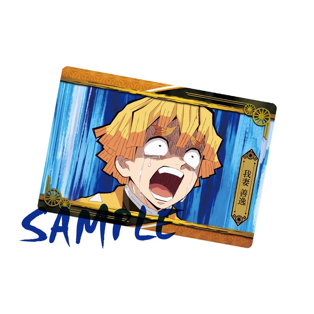 Ảnh card bo góc in hình KIMETSU NO YAIBA - Mugen Train Arc thẻ bo viền 5*8cm anime Thanh Gươm Diệt Quỷ chibi M2