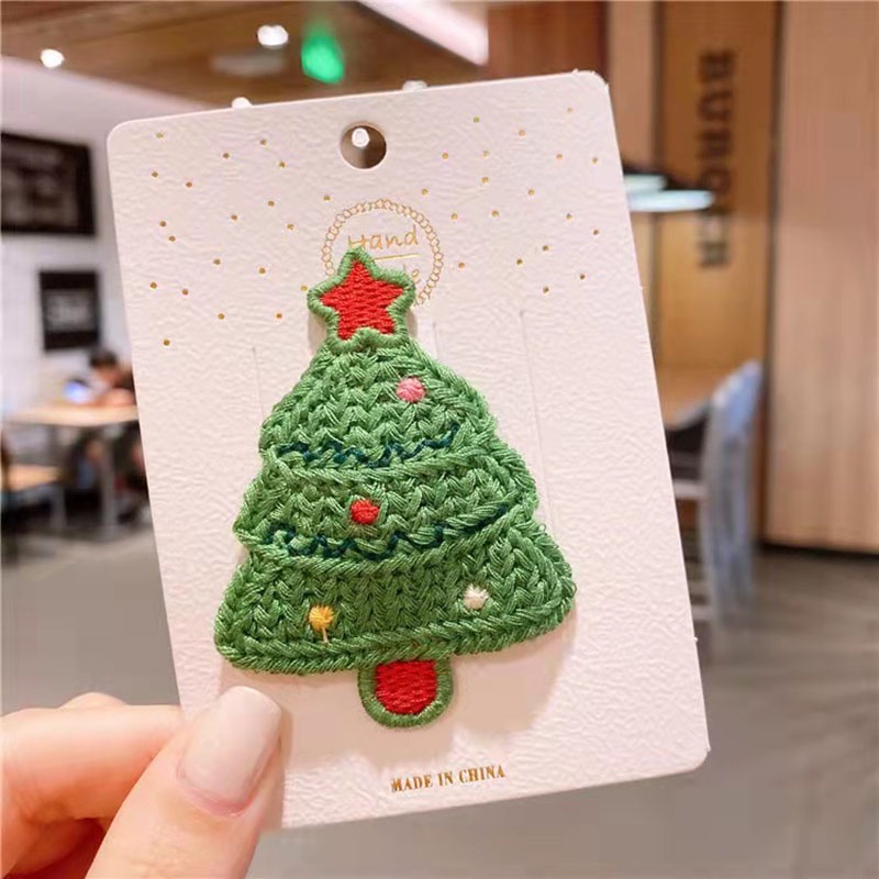 Kẹp Tóc Hình Giáng Sinh Dễ Thương Cho Bé Gái