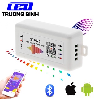 SP107E BỘ ĐIỀU KHIỂN LED FULL MÀU ARGB WS2812B WS2811 UCS1903 NHÁY THEO NHẠC ĐIỀU KHIỂN QUA APP BLUETOOTH