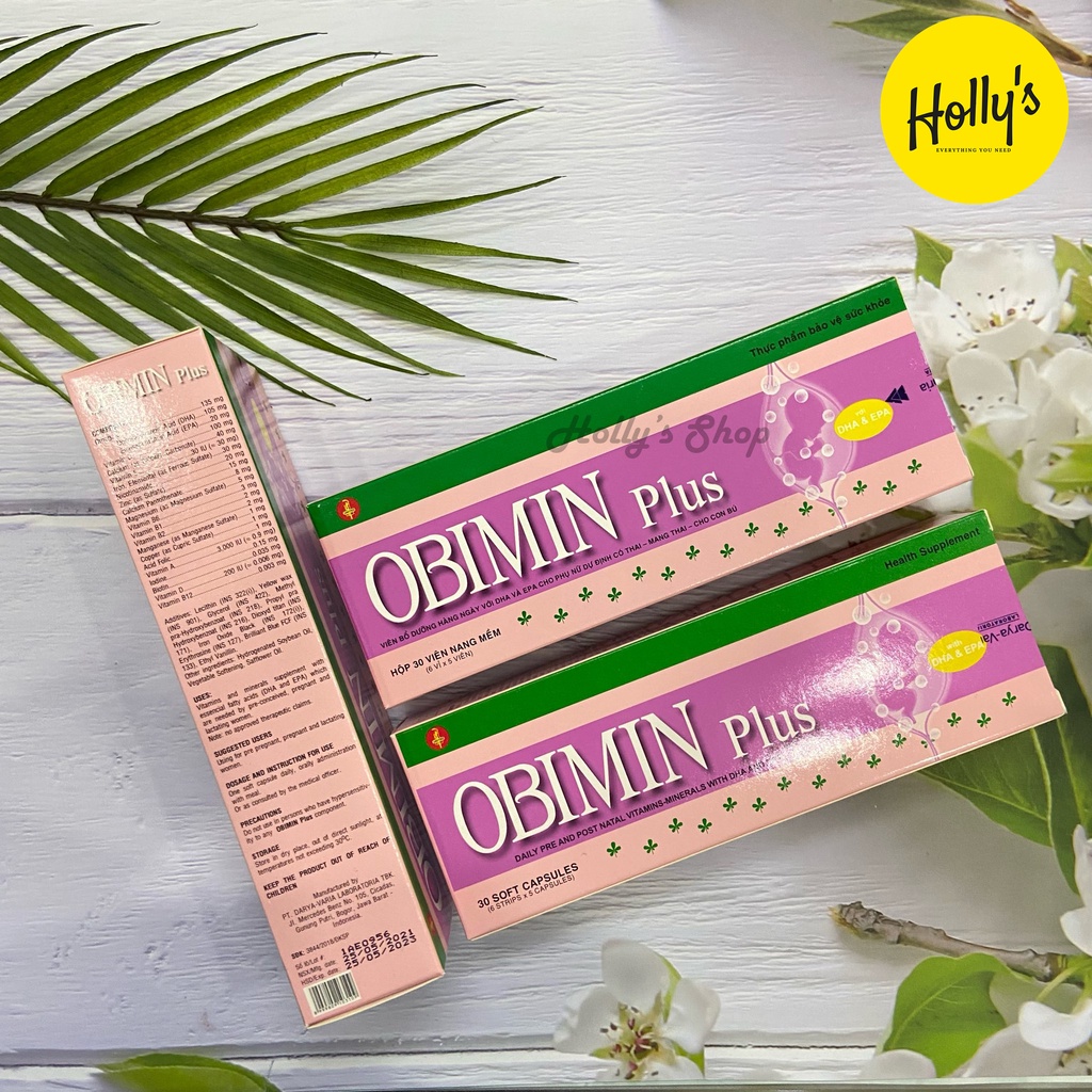 OBIMIN PLUS bổ sung DHA & EPA và khoáng chất cho phụ nữ dự định mang thai và cho con bú