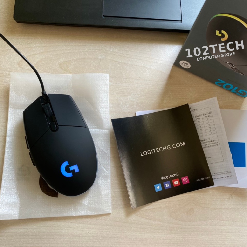 Chuột máy tính Logitech G102 có dây chuyên game thế hệ mới, led RGB đẹp, nhanh và chính xác