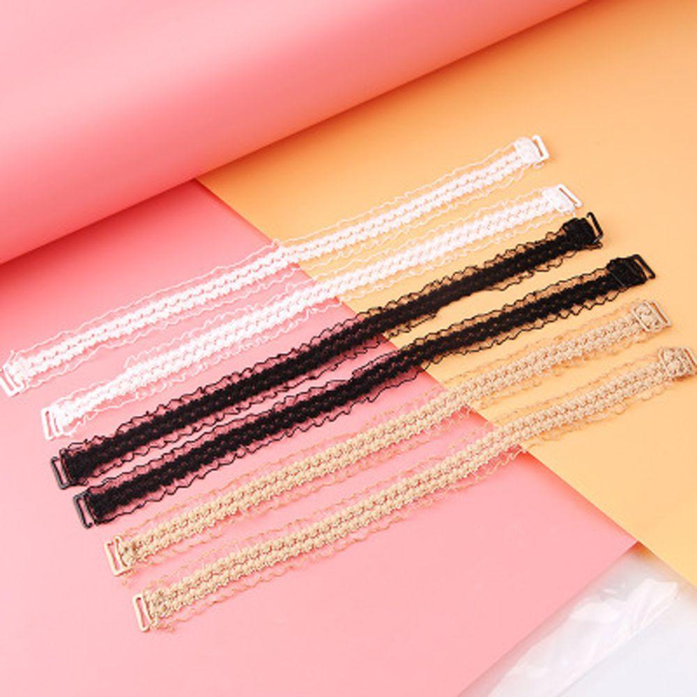 Dây Áo lót Hoa Móc Diềm Xếp Nếp Chống Trượt Có Thể Điều Chỉnh Cho Cô Dâu