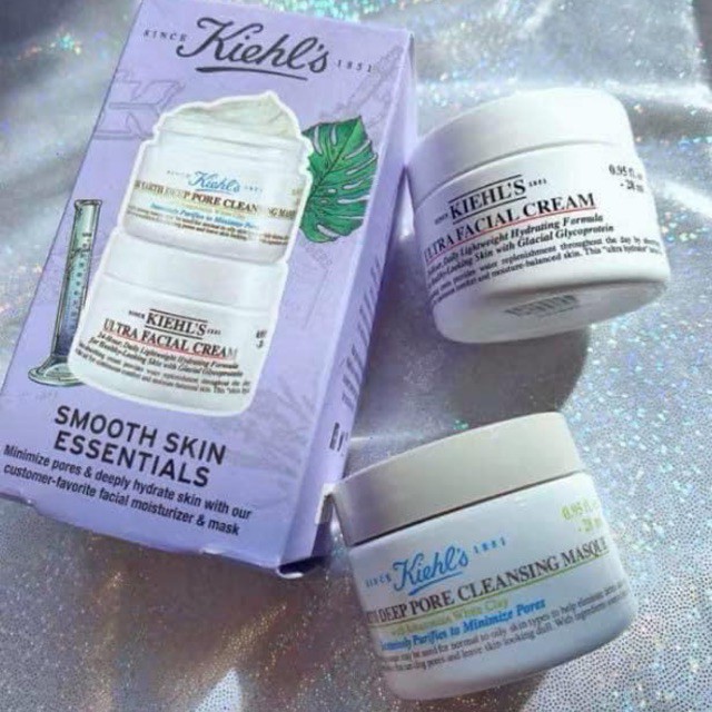 Set dưỡng da Kiehls Smooth Skin Essential