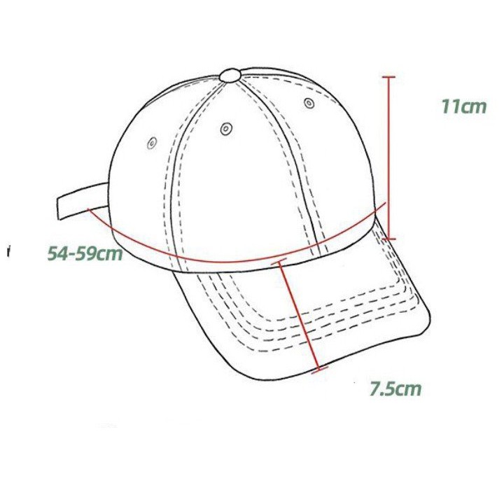 Mũ Lưỡi Trai Cotton Thêu Chữ Memorie,Sunday Thời Trang Dành Cho Nam Và Nữ