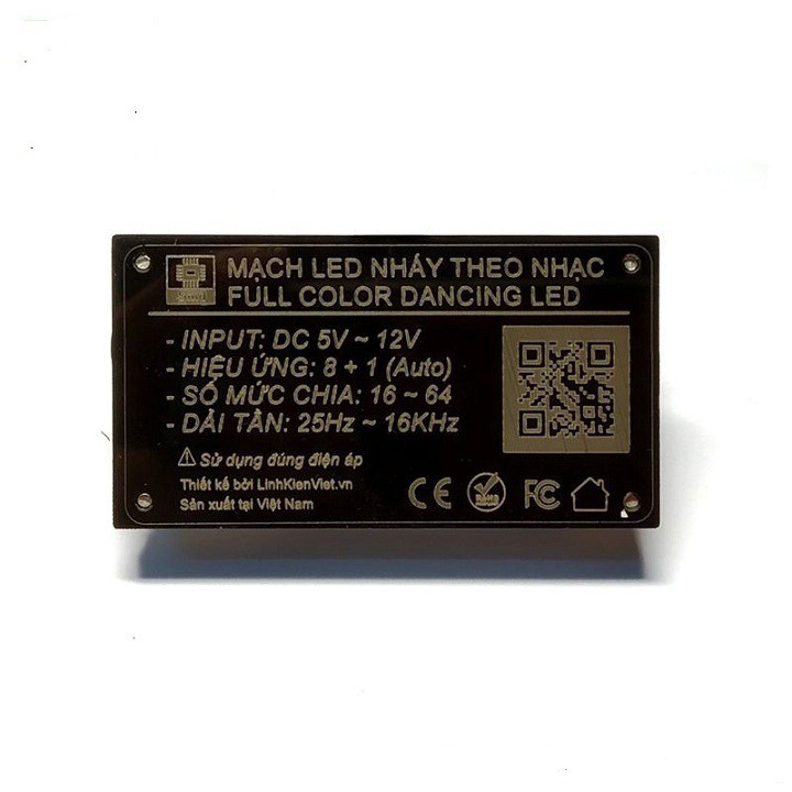 Mạch điều khiển LED nháy theo nhạc Full Color