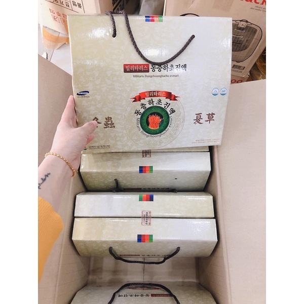 [SỈ TẬN GỐC]Nước Đông trùng Hạ thảo quai xách Hàn Quốc, Hộp 30 gói