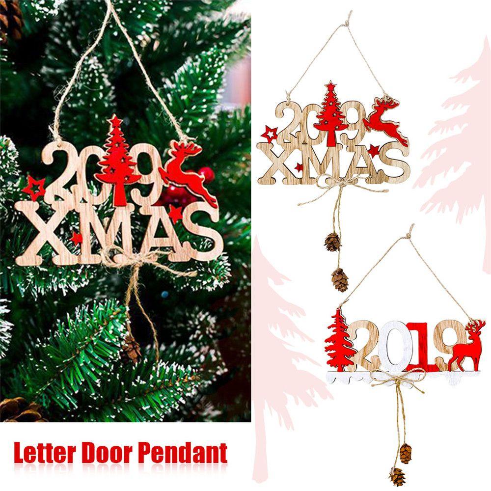 Thẻ Treo Trang Trí Giáng Sinh In Chữ Merry Christmas