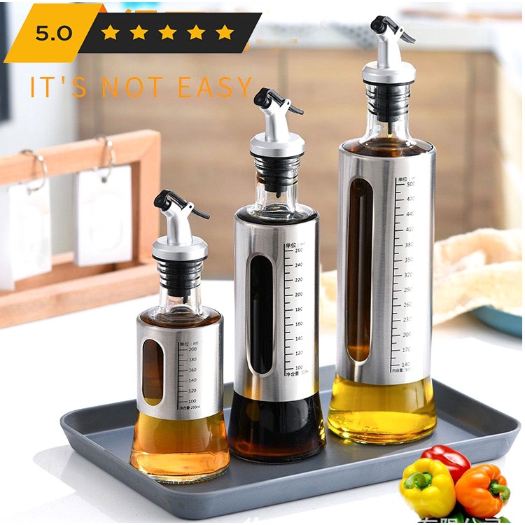 Bộ Hũ Gia Vị Thủy Tinh Dày Dặn Nắp Bật INOX 304, Có Thìa Múc Kèm Khay Đựng Phong Cách Nhật Bản Tinh Tế