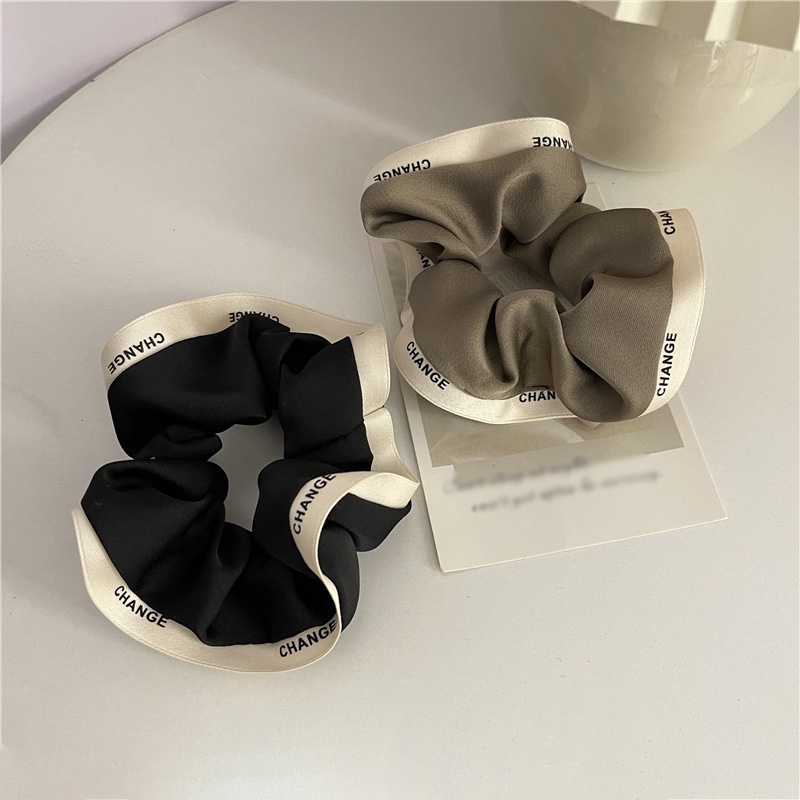 1 Dây Cột Tóc Co Giãn Viền Chữ Cỡ Lớn Thời Trang Cho Nữ