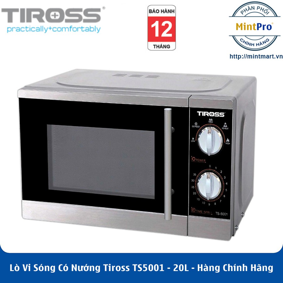 Lò Vi Sóng Có Nướng Tiross TS5001 - 20L - Hàng Chính Hãng