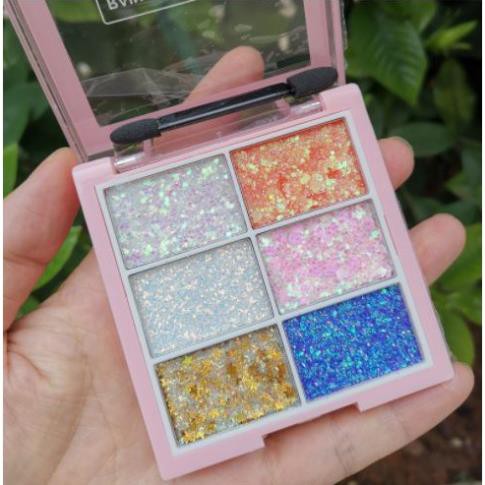 Nhũ Mắt 6 ô Lameila Rainbow Sequins No.5072