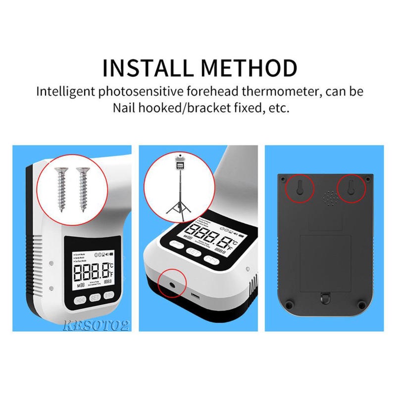 Nhiệt Kế Hồng Ngoại Kesoto2 K3 Pro Gắn Tường Không Tiếp Xúc