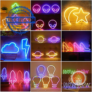 [KÈM SẴN PIN + CÓ ĐẦU USB] Đèn led neon trang trí độc lạ