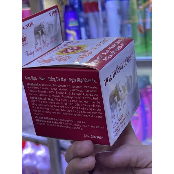 Kem Hoa Hướng Dương Mụn Nám Trắng Da Ngừa Nếp Nhăn 20gram