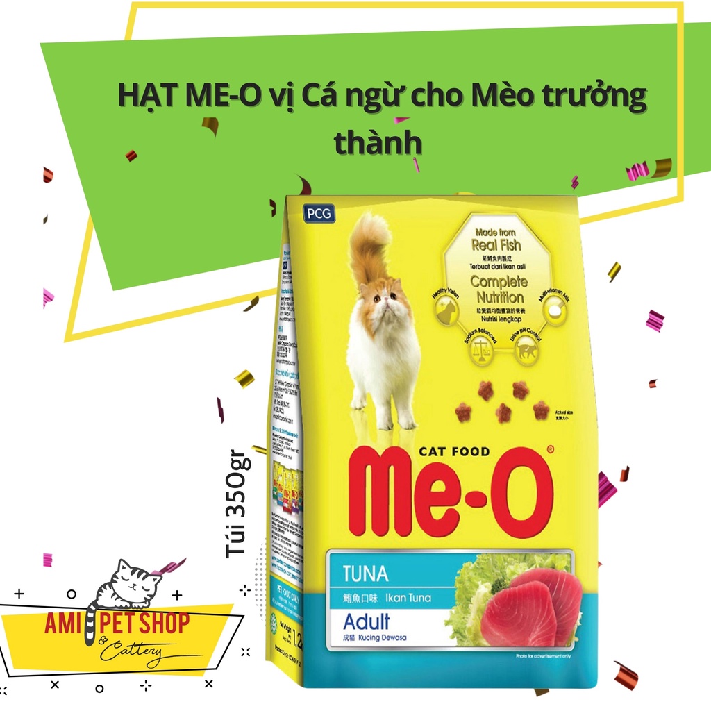Hạt Me-O cho mèo trưởng thành 350g