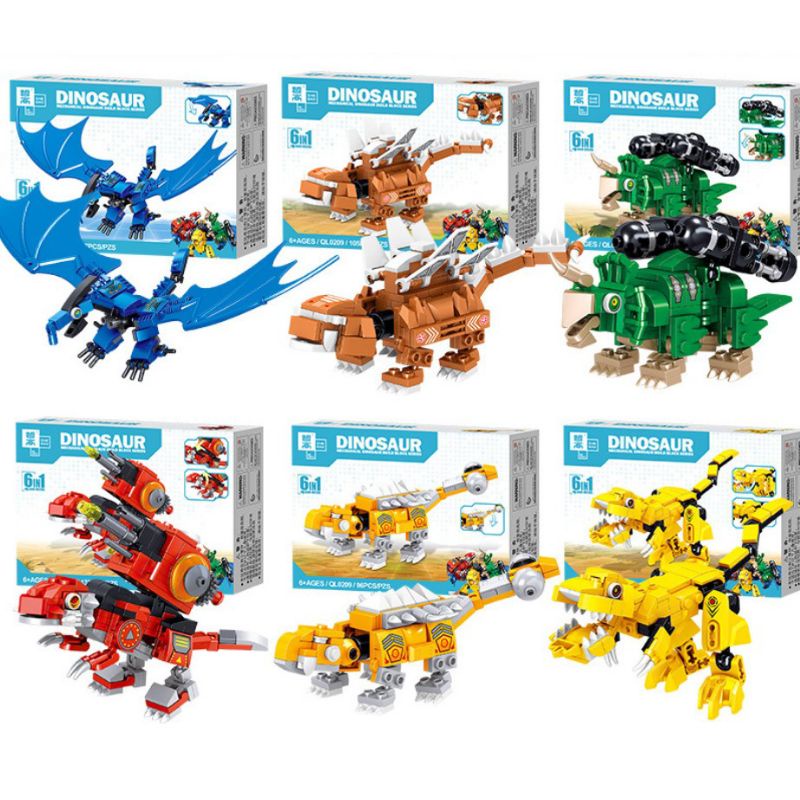 Bộ lắp ráp Legoo Khủng Long 6 in 1