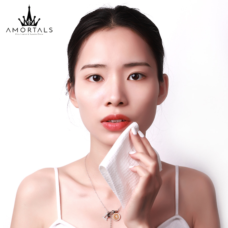 Cuộn Khăn Lau Mặt AMORTALS Bằng Cotton Dày Mềm Mại Dùng Một Lần Tiện Lợi | BigBuy360 - bigbuy360.vn